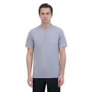 Gaiam Mens Rejuvenate Short Sleeve Henley T-Shirt, Sizes S-XL
